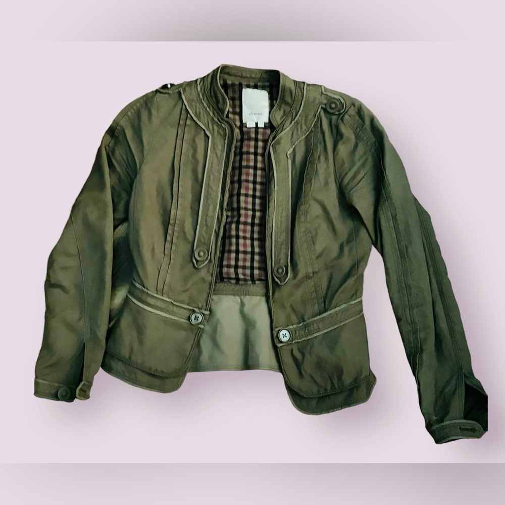 ELEVENSES….anthropology military style jacket